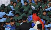 PM breaks protocol, exits car to meet school children at Red Fort