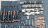 Two militant hideouts busted in Kashmir, arms seized