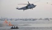 Navy chopper makes emergency landing off Mumbai