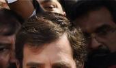 At Parliament, Rahul leads protest, BJP sings bhajans