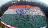 India sets new world record for largest human flag