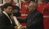 PHOTOS: Sachin, Prof CNR Rao conferred Bharat Ratna