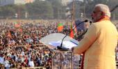 Modi tears into Left but goes soft on Mamata in Kolkata rally