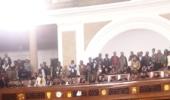 PHOTO: The chaotic scene inside the LS during Telangana Bill passage