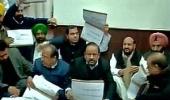 Now BJP leaders sit on dharna, want Bharti booted out