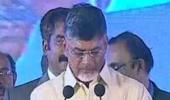 Chandrababu Naidu takes oath as first CM of new Andhra Pradesh