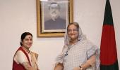 Sari diplomacy: Sushma gifts silk sari to Hasina