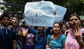 DU BTech students protest against scrapping of course