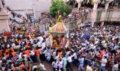 Lord Jagannath's rath rolls out in Ahmedabad