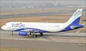 Indigo plane catches fire after landing, no one hurt