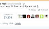 Modi's victory tweet breaks Twitter record in India