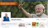 'Modi's Facebook popularity second only to Obama'