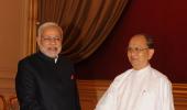 Modi in Myanmar: Meets President Thein Sein