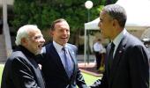 PM Modi turns storyteller for Obama and Abbott