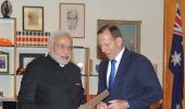 PM gifts Rani Lakshmibai's petition to Abbott