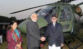 Modi holds strategic talks with Nepal, gifts Bodhi sapling, helicopter