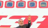 PM Modi arrives in Frankfurt on his way home