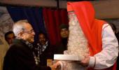 When President Pranab made Santa's day