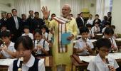 Modi plays flute, narrates story of Lord Krishna at Japanese school