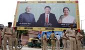 PHOTOS: Gujarat puts up posters, flags to welcome China's Xi