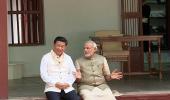 Modi gifts Xi a charkha