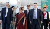 Sushma meets foreign envoys in New York