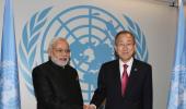 Modi meets UN chief, refers to Sharif's remarks on Kashmir