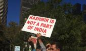 Modi supporters, Kashmiri groups exchange barbs outside UN