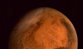 Something's brewing here! Mangalyaan tweets pic of dust storm on Mars