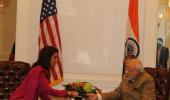 US Congresswoman Tulsi Gabbard gifts Modi Bhagwad Gita