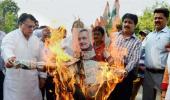 Racist comment row: Cong workers stage protest against Giriraj