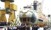 Much-delayed Scorpene submarine finally hits the sea