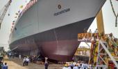 The Navy's largest destroyer INS Visakhapatnam is here!