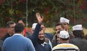 During farmers rally, 'aam aadmi' Kejriwal wants media away from him