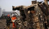 China blasts toll rises to 112; more than 90 still missing