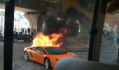 Holy smoke! When Rs 2.5 crore Lamborghini went up in flames