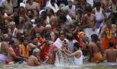 Nashik Kumbh: Thousands take holy dip during first 'shahi snan'