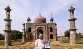 Retired post office clerk builds his own 'Taj Mahal'