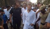 Rahul Gandhi visits rain-hit Puducherry, says 'not the time for politics'