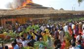 Fire breaks out at KCR's Rs 7 crore puja