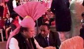 Pakistan PM dons pink turban gifted to him by Modi at wedding