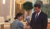 Chinese President Xi breaks protocol, meets Swaraj