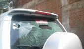 Activist's car stoned after she launched campaign against rapists