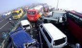 100 cars in bridge pile-up horror in South Korea