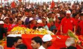 Thousands bid tearful adieu to Comrade Pansare