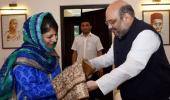 Mehbooba meets Amit Shah; no clarity on J&K government