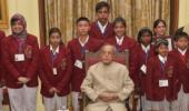 President meets bravery award winners