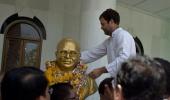 In Ambedkar's birth place, Rahul pays tribute to Dalit icon