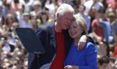 The Clintons are back! Hillary holds first major campaign rally