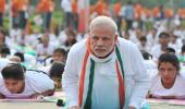 PHOTOS: On Yoga Day, PM shows how it's done